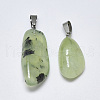 Natural Prehnite Pendants G-T122-33-2