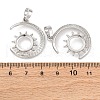 Brass Pendant Cabochon Settings KK-U074-23P-3