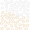   100Pcs 2 Color Brass Linking Rings KK-PH0004-07-1