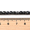 Natural Black Sapphire Beads Strands G-G259-C02-4x4mm-5