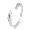Non-Tarnish 304 Stainless Steel Open Cuff Bangles for Women BJEW-C071-10P-1