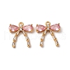 Brass Micro Pave Cubic Zirconia Pendants KK-Z112-36G-01-1