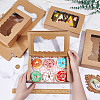 Folding Kraft Paper Mini Cake Boxes CON-WH0106-07-3