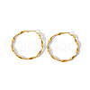 Fashionable Twist Circle Hoop Earrings AQ2048-5