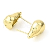 Teardrop Brass Stud Earrings EJEW-L270-24G-2