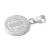 304 Stainless Steel Pendants STAS-S162-25P-2