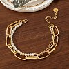 304 Stainless Steel Multi-strand Bracelets BJEW-C104-02G-1