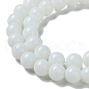 Opaque Solid Color Glass Round Beads Strands GLAA-F032-8mm-01-6