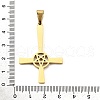304 Stainless Steel Pendants STAS-R171-06G-3
