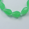 Glass Beads Strands GLAA-R023-15x10mm-M-2