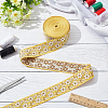 FINGERINSPIRE 10 Yards Ethnic Style Embroidery Polyester Ribbons OCOR-FG0002-24B-5
