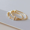 Simple Style 925 Sterling Silver Micro Pave Clear Cubic Zirconia Finger Rings FS-WG116E7-03-3