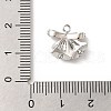 Brass Micro Pave Cubic Zirconia Charms KK-P278-05P-3