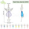   3 Sets Angle with Star Acrylic Pendants FIND-PH0009-12-2
