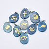 Natural Agate Pendants G-S282-19-1