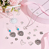SUNNYCLUE 90Pcs 15 Style Tibetan Style Alloy Pendants TIBE-SC0001-81-4