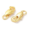 Rack Plating Brass Lobster Claw Clasps KK-F090-24G-02-2