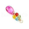 Gradient Color Glass Pendants PALLOY-JF03229-5