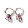 3 Pairs 3 Styles 304 Stainless Steel Clay Rhinestone Huggie Hoop Earrings EJEW-K279-08C-P-3
