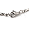 201 Stainless Steel Enamel Electronic Piano Cross Pendant Box Chain Necklaces NJEW-M076-01P-02-3