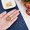 AHADERMAKER 120Pcs 15 Styles Zinc Alloy Spacer Beads FIND-GA0004-65-3