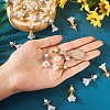  60Pcs 2 Colors Angel Frosted Acrylic Pendants FIND-TA0002-81-5