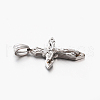 Easter Theme Womens Men's 201 Stainless Steel Crucifix Cross Pendants STAS-F010-46P-2