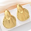 304 Stainless Steel Stud Earrings EJEW-U047-14G-2