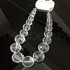 Acrylic Round Faceted Graduated Beaded Necklaces for Women FS-WG1AEEC-01-1