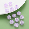 Transparent Crackle Acrylic Beads MACR-S373-66B-N15-6