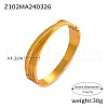 304 Stainless Steel Hinged Bangles for Women FS-WG30B71-05-1