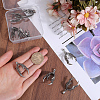 SOFPLATE 10Pcs Alloy Bead Cap Bails FIND-SP0001-70-3