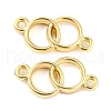 Rack Plating Alloy Connector Charms PALLOY-D023-34G-1