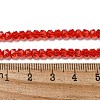 Electroplate Glass Beads Strands GLAA-Q105-02S-2