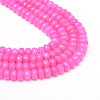 Natural White Jade Bead Strands G-R343-2x4-08-4
