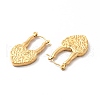 Ion Plating(IP) 304 Stainless Steel Heart Hoop Earrings for Women EJEW-K243-09G-2
