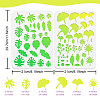 2Pcs 2 Style PET Plastic Earring Handwork Template DIY-WH0571-002-2