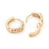 Brass Micro Pave Cubic Zirconia Hoop Earrings EJEW-A107-04B-KCG-2