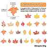50Pcs 25 Styles Autumn Theme Alloy Enamel Pendants ENAM-CJ0006-65-8