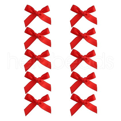10Pcs Bowknot Cloth Alligator Hair Clips PW-WGD5F1D-02-1