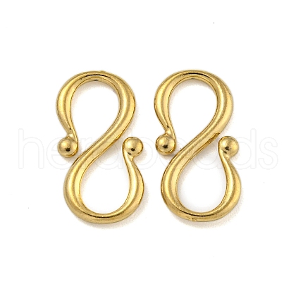 Ion Plating(IP) 304 Stainless Steel S-Hook Clasps STAS-U007-20B-G-1