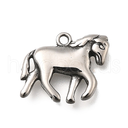 Retro 304 Stainless Steel Pendants STAS-L284-16AS-07-1