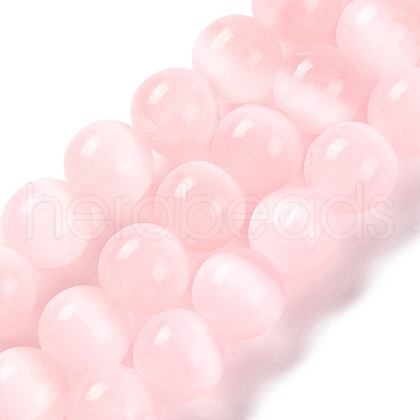 Natural Selenite Beads Strands G-C142-01B-07-1
