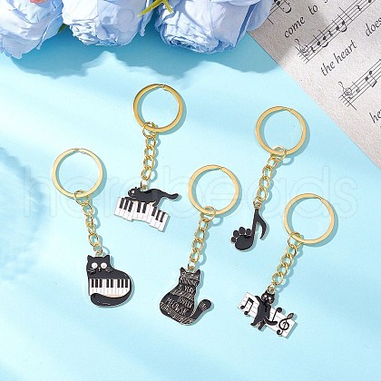 Alloy Enamel Pendant Keychains KEYC-JKC01247-1