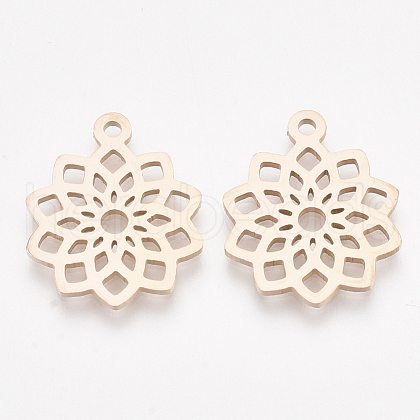 201 Stainless Steel Pendants STAS-T045-38RG-1
