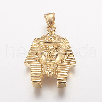 304 Stainless Steel Pendants STAS-P137-07G-1