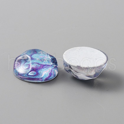 Translucent Resin Cabochons AJEW-TAC0003-07D-1
