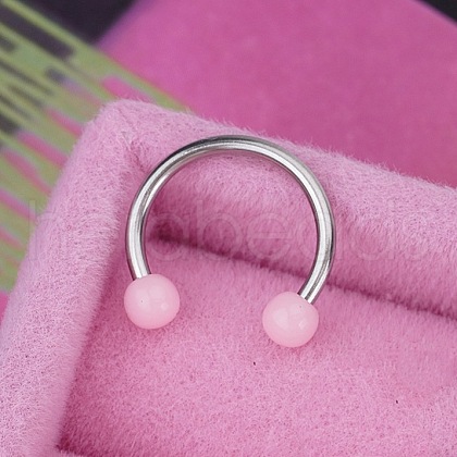 316L Stainless Steel Hoop Nose Rings WGEE114-35-1