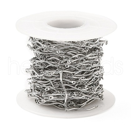 Non-Tarnish 304 Stainless Steel Link Chains STAS-D084-35P-1