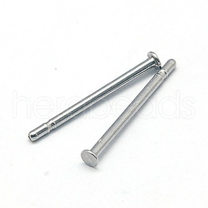 Tarnish Resistant 304 Stainless Steel Stud Earring Findings STAS-E022-3-1